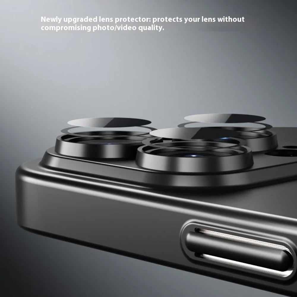 For iPhone 16 Pro Case Lens Protection Hard PC Matte Phone Cover Compatible with MagSafe - Black - 5