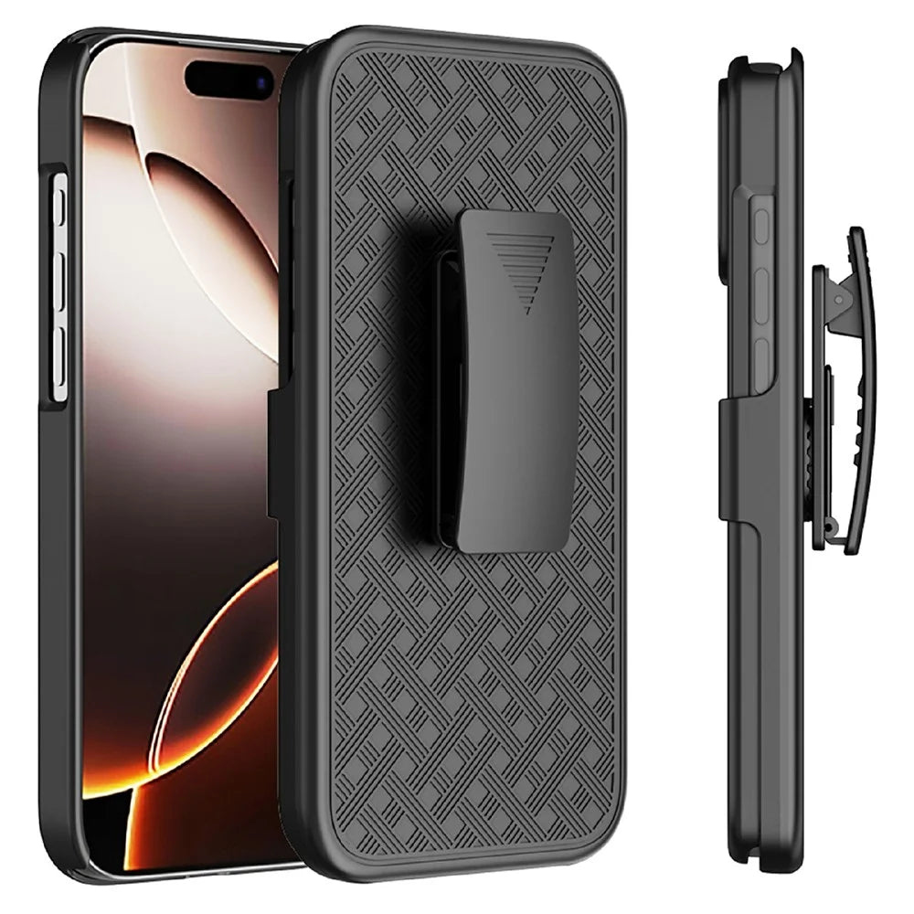 For iPhone 17 Pro Max Case PC + TPU Sliding Screen Cover Kickstand Phone Shell with Clip - 2