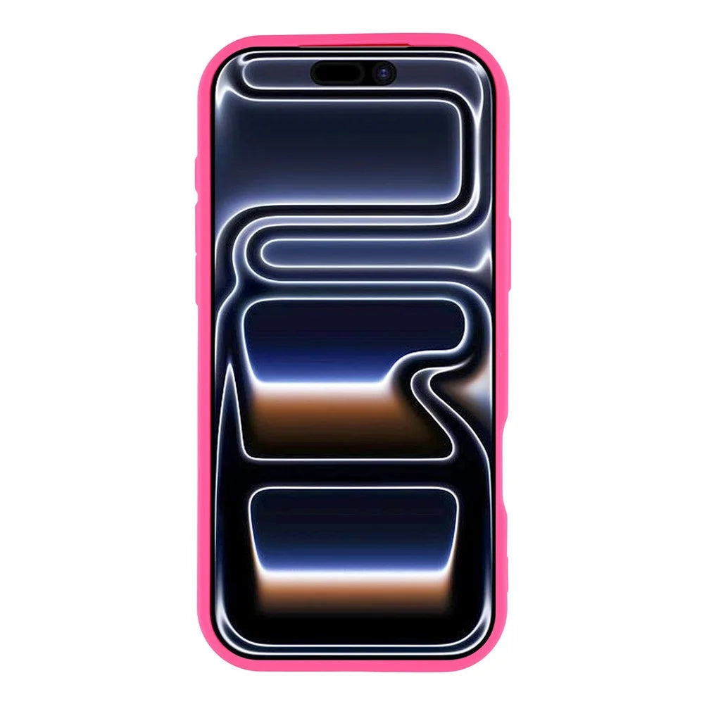 For iPhone 17 Pro Max Case Heart Pattern TPU Phone Cover with Stepped Edge - Rose - 2