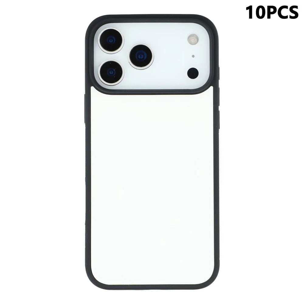 10Pcs / Pack For iPhone 17 Pro Max Case Shockproof PC+TPU Phone Cover Support Heat Transfer Printing - 1