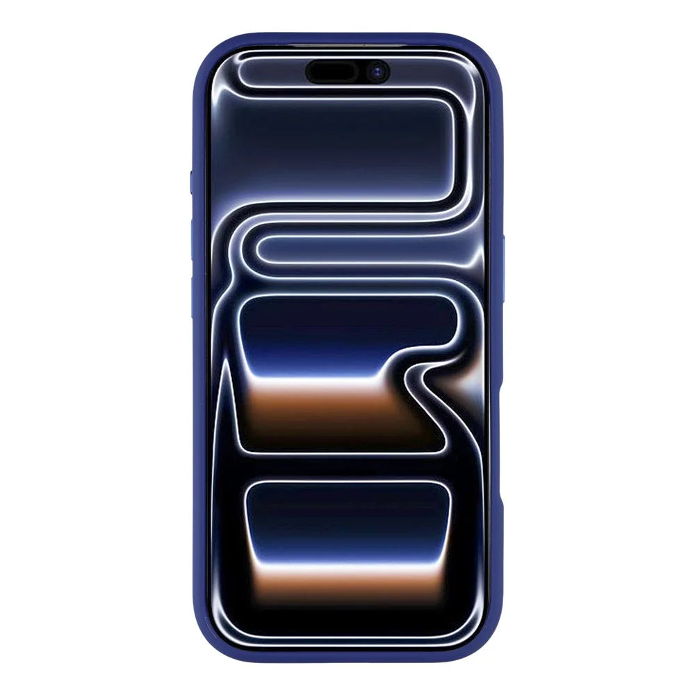 JAUCASE For iPhone 17 Pro Max Case Rotating Kickstand Skin-Touch Matte PC + TPU Phone Cover - Transparent Blue - 2