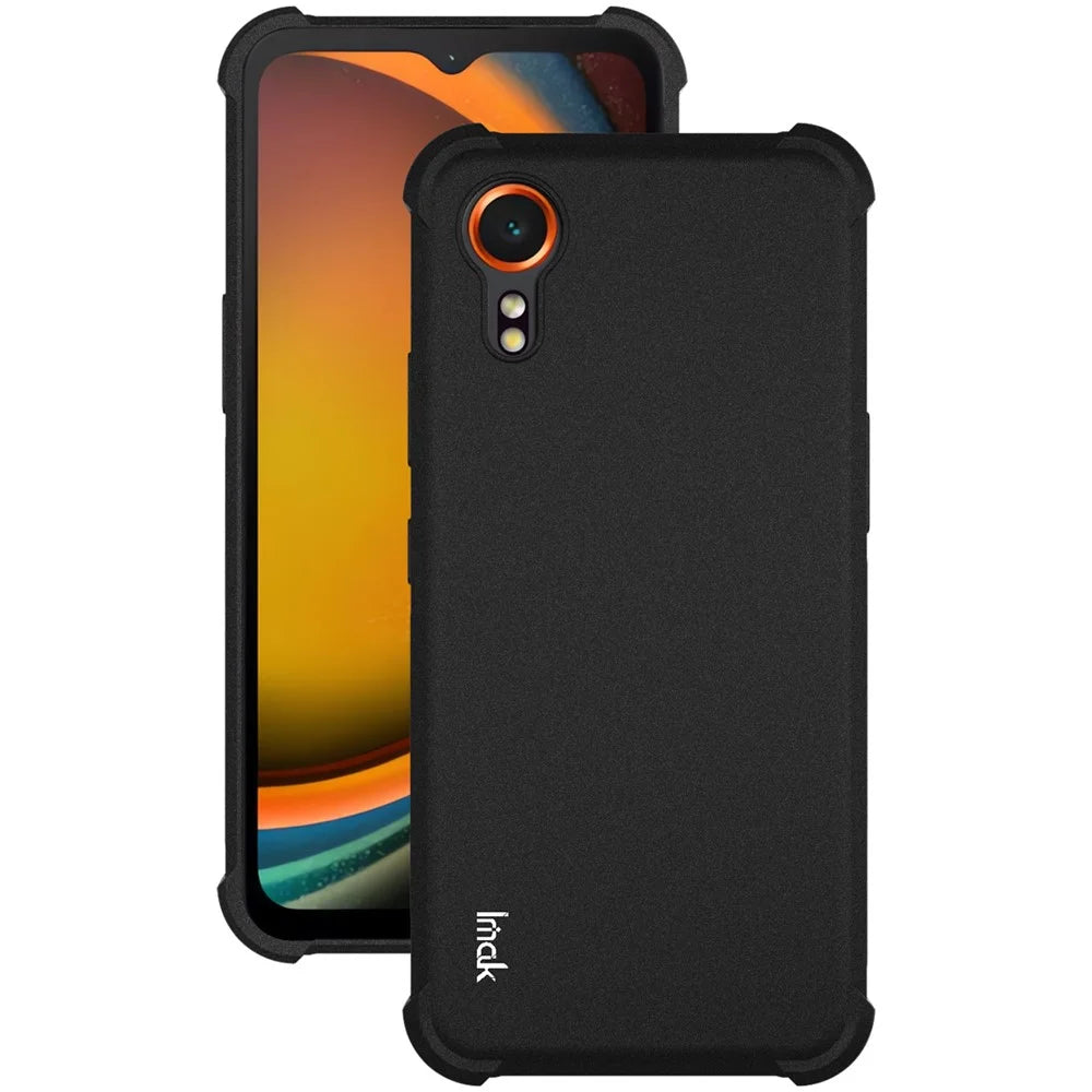 IMAK For Samsung Galaxy Xcover7 Case TPU Phone Cover Airbag Shockproof Protection - Matte Black - 2