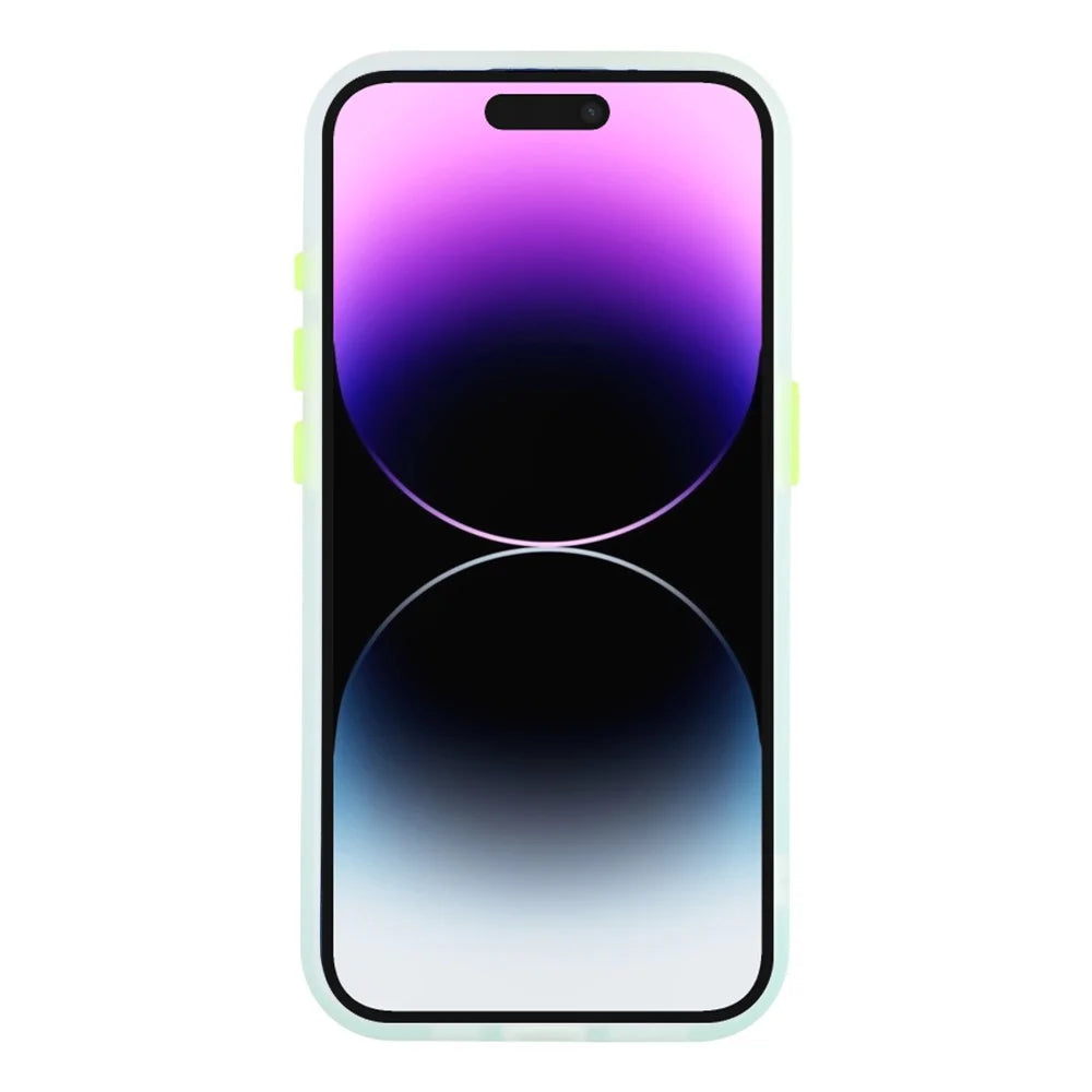 For iPhone 14 Pro Case Compatible with MagSafe Gradient Frosted Design PC + TPU Phone Cover - Green - 2