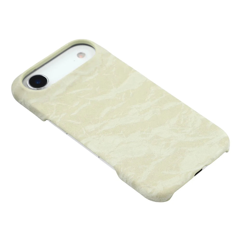 For iPhone Air Case Velvet Texture Leather + PC Phone Back Cover - Green - 6