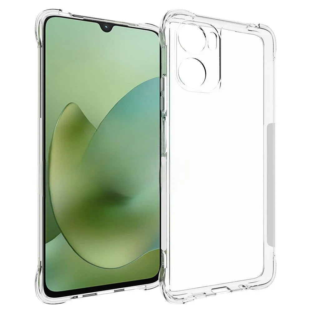 WANLONFENG For Motorola Moto G06 Power 4G / G06 4G Case  WL Series 2.0mm TPU Phone Cover with Tempered Glass Film - Transparent - 2