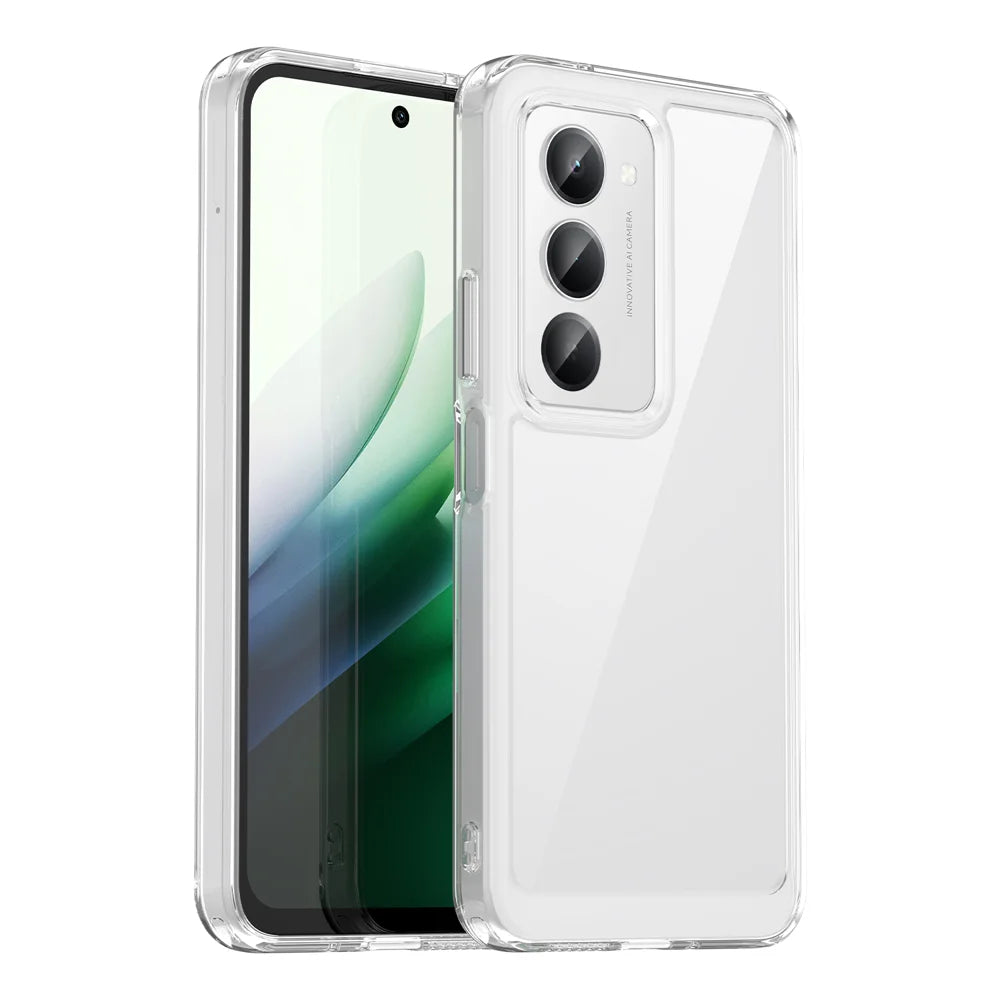 WANLONFENG For Xiaomi Redmi 15 4G (EU) (171mm) / Xiaomi Redmi 15 5G (EU) (171mm) Case  MF Series TPU Acrylic Clear Phone Cover with Tempered Glass Film - Transparent - 2