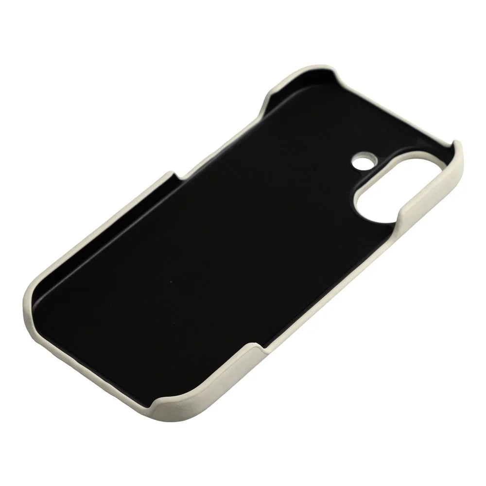For iPhone 17 Case Skin-Touch Leather + PC Phone Cover with Card Slot - White - 6
