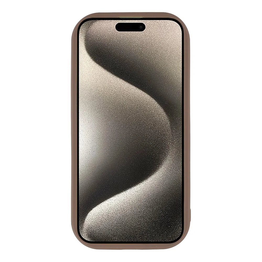 For iPhone 15 Plus Case Leopard Print TPU Shockproof Phone Cover - Coffee - 2