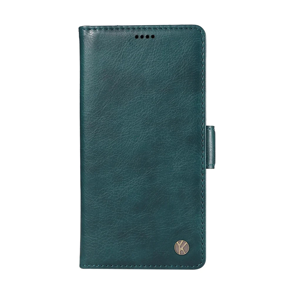 YIKATU For Samsung Galaxy S26 Ultra Case  YK-007 Litchi Texture PU Leather Wallet Phone Cover - Blue - 6