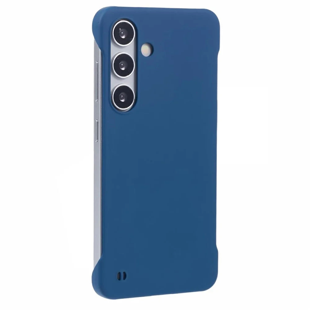 For Samsung Galaxy S25+ Frameless Case Hard PC Slim Minimalist Phone Cover Skin-Touch - Sapphire - 1