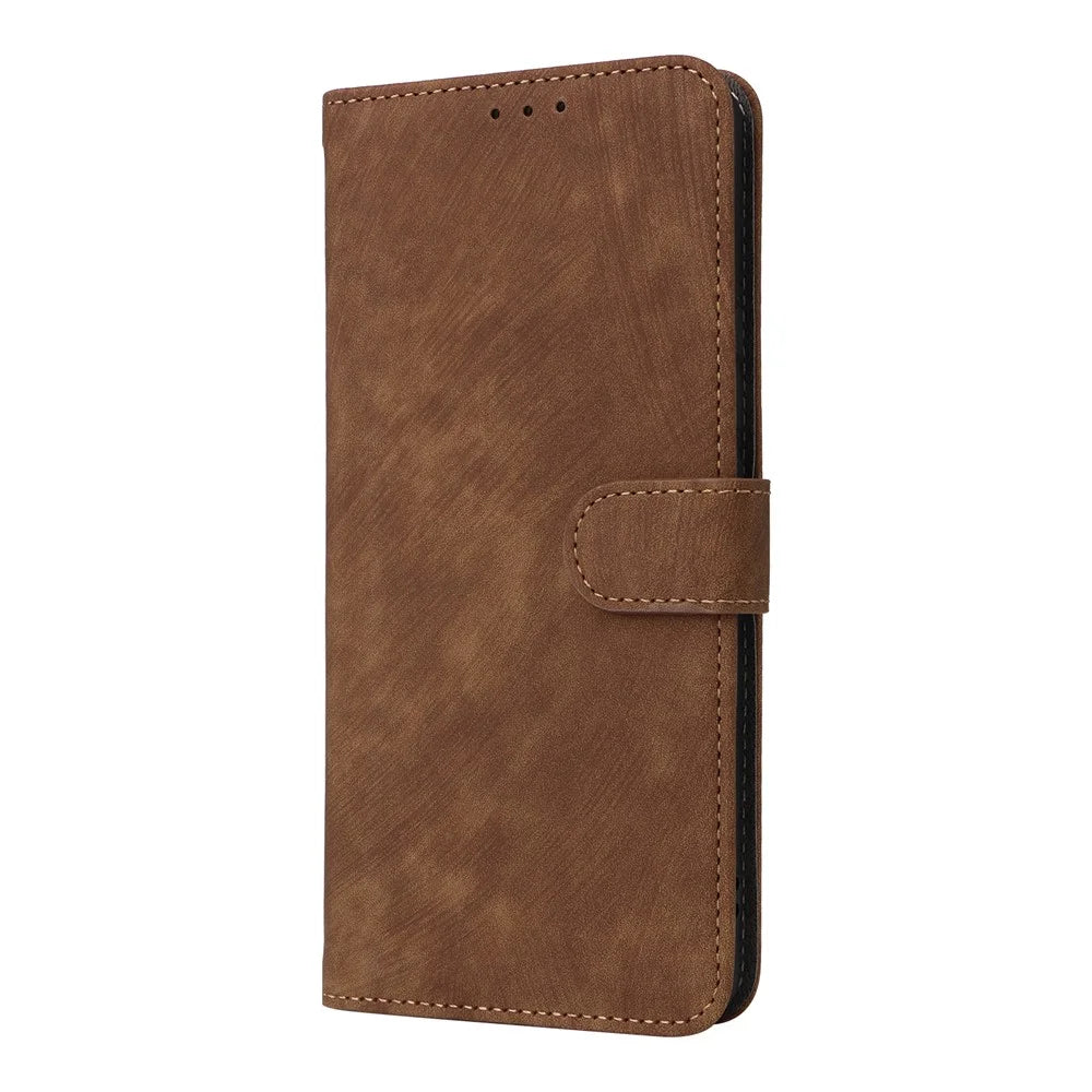 For Realme P4 Pro 5G Case Wallet RFID Blocking PU Leather Phone Cover Stand with Strap - Brown - 7