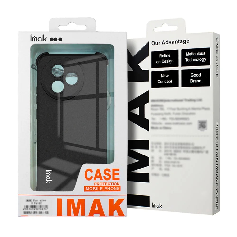 IMAK For Realme P4 5G Case TPU Phone Cover Airbag Shockproof Protection - Matte Black - 7