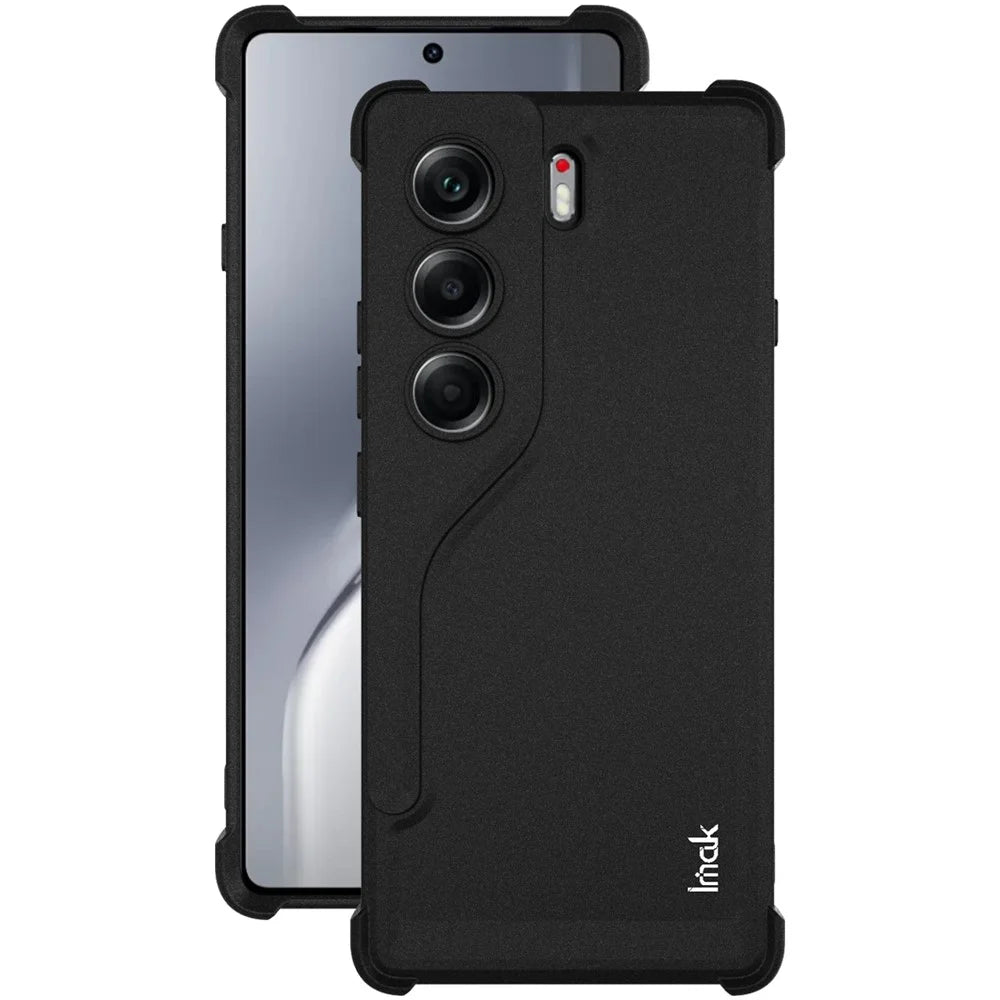 IMAK For TECNO Camon 40 4G Case TPU Phone Cover Airbag Shockproof Protection - Matte Black - 2
