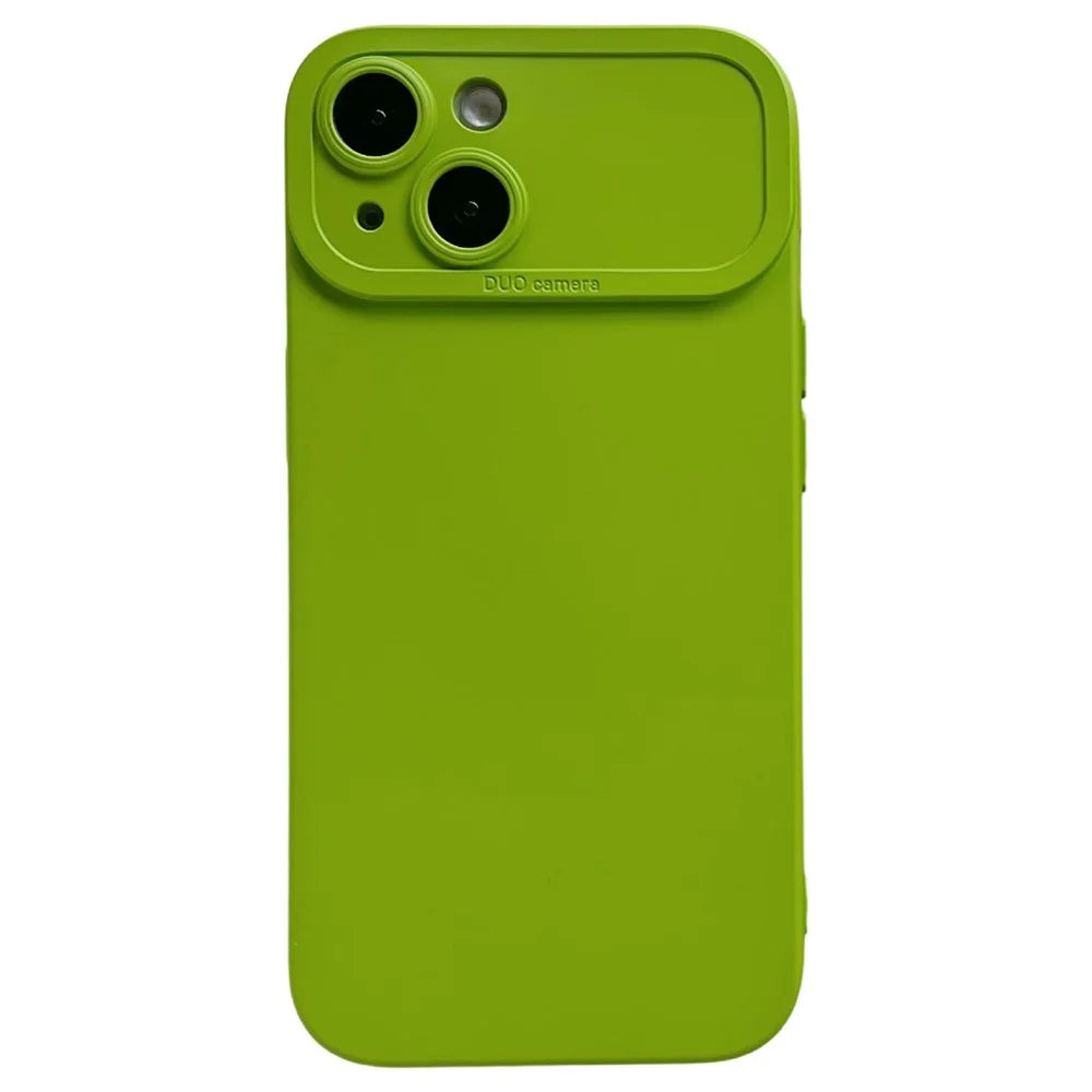 YCADEN For iPhone 14 Case Precision Cutout TPU Protective Phone Cover - Green - 1