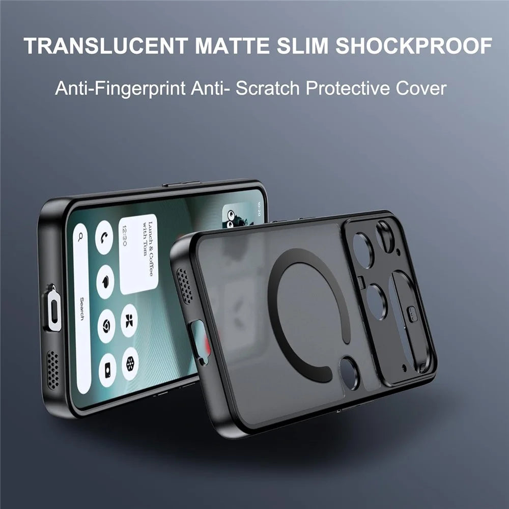 For Nothing Phone (3) 5G Case Translucent Matte PC + TPU Phone Cover Magnetic Case - 5