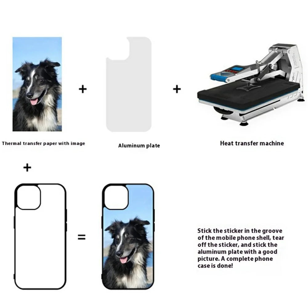 10Pcs / Pack For iPhone 11 Case PC + TPU Phone Cover Support Heat Transfer Printing - 3
