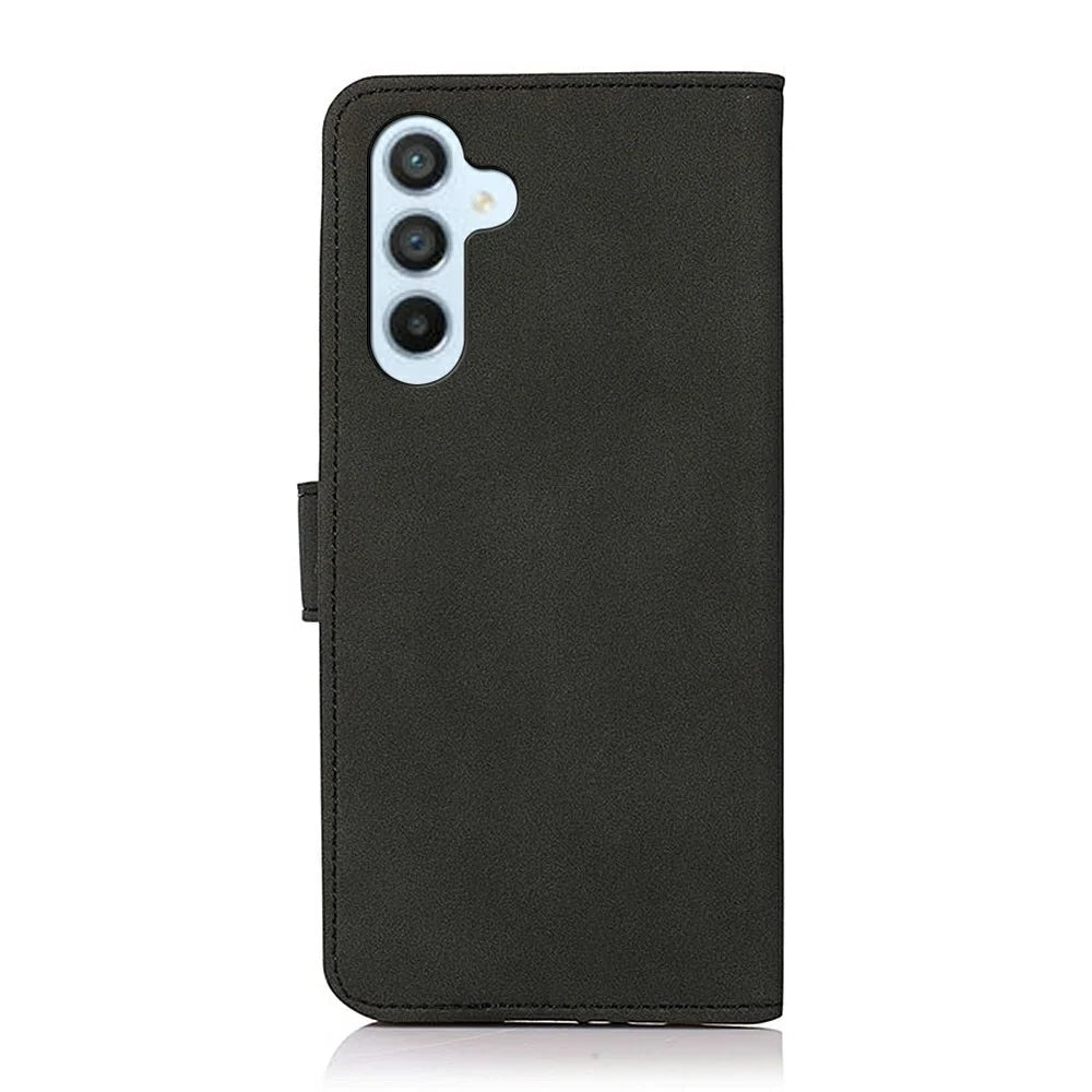 KHAZNEH For Samsung Galaxy S26 Case Anti Scratch PU Leather Wallet Stand Phone Cover - Black - 7