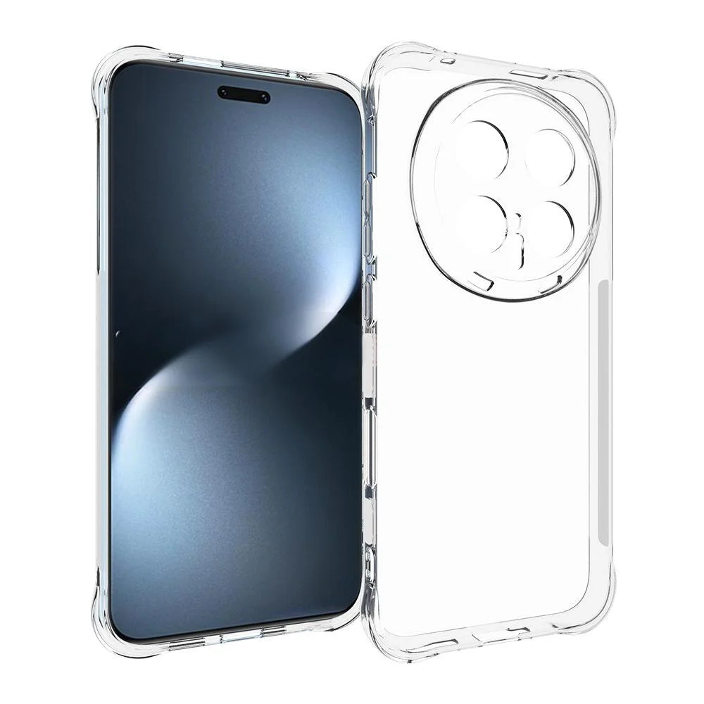 WANLONFENG For Honor Magic8 Pro 5G Case  WL Series 2.0mm TPU Phone Cover with Tempered Glass Film - Transparent - 2
