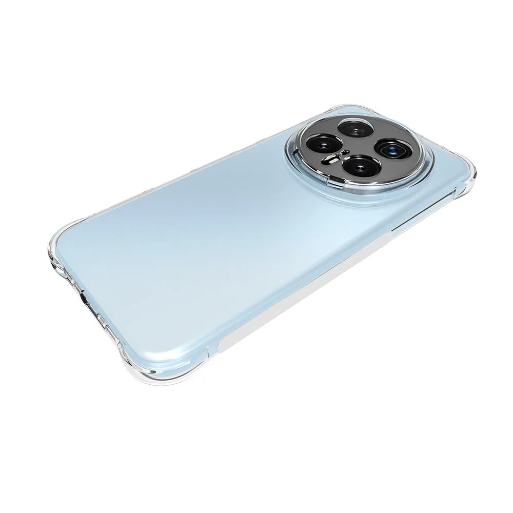 WANLONFENG For Honor Magic8 Pro 5G TPU Case  WL2 Series 2.0mm Phone Cover with 2Pcs Tempered Glass Films - Transparent - 5
