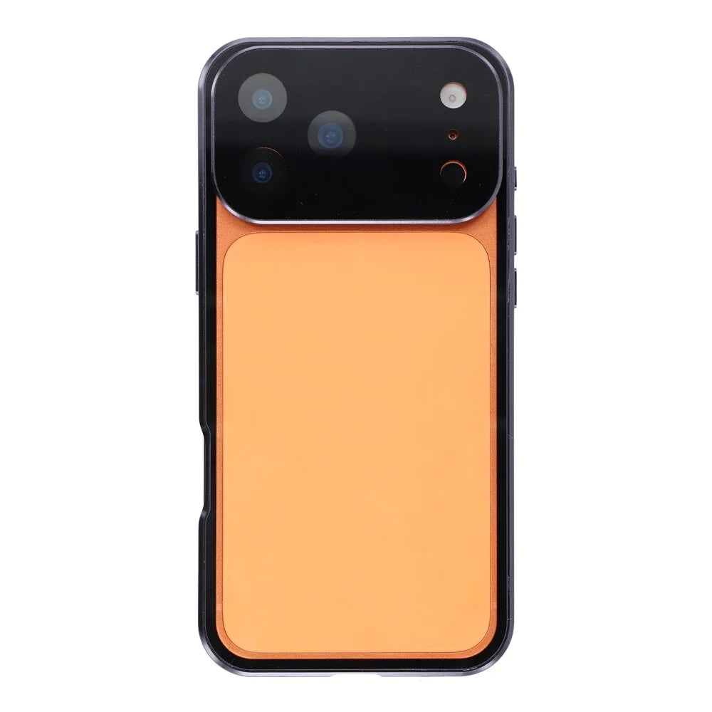 For iPhone 17 Pro Case Anti-Spy Double-Sided Tempered Glass + Magnetic Metal Frame Phone Cover - Purple - 4