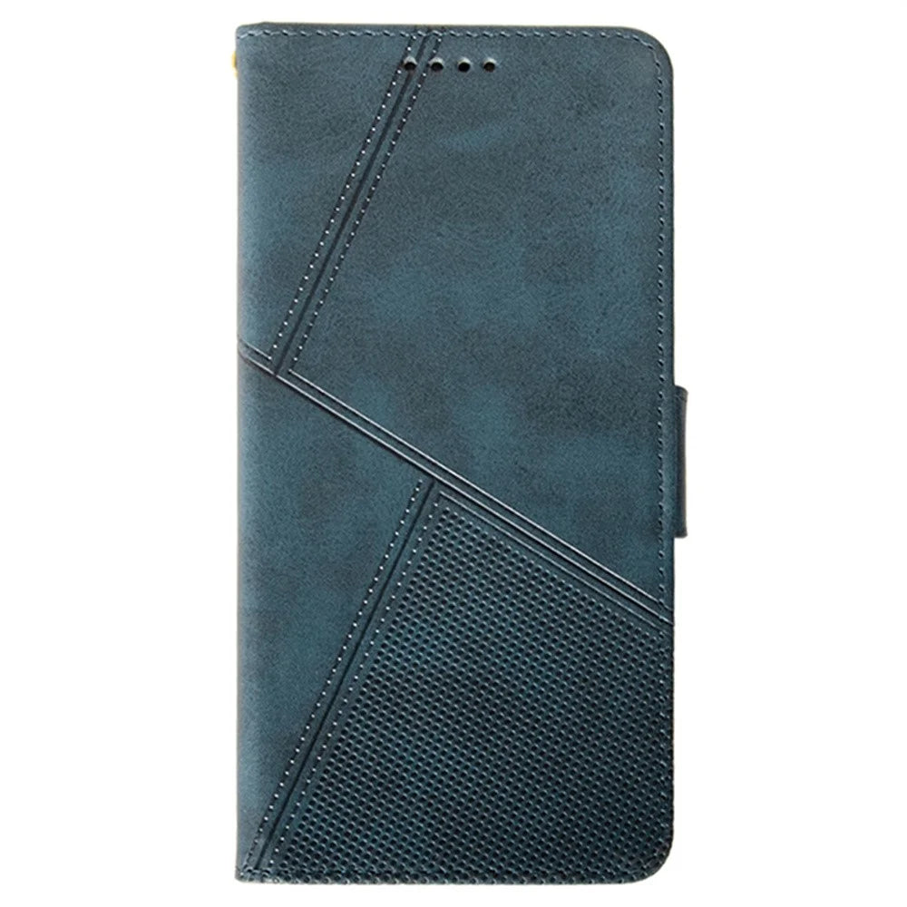 IDEWEI For Samsung Galaxy A18 5G / A18 4G / A17 5G / A17 4G Case Leather Wallet Phone Cover Stand Calf Texture - Blue - 4