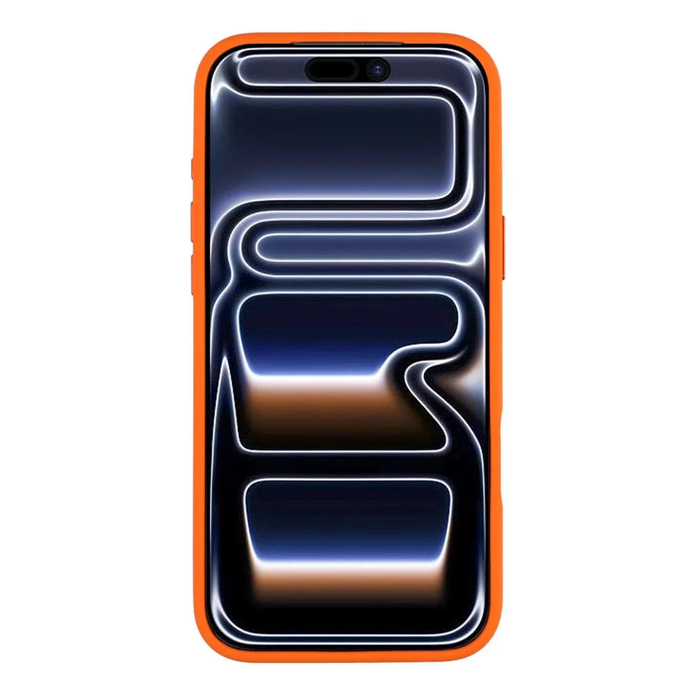 MUTURAL For iPhone 17 Pro Max Case Compatible with MagSafe Liquid Silicone + PC Back Cover with Metal Camera Frame - Orange - 2
