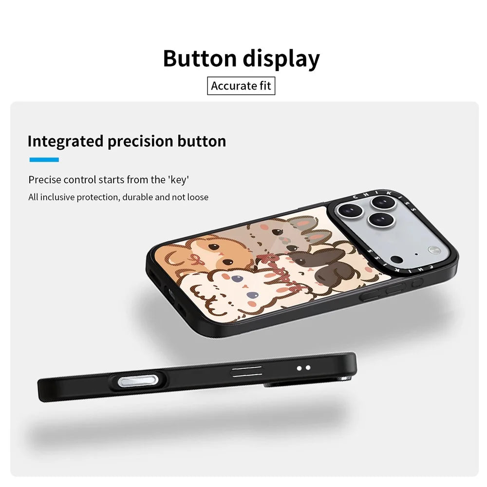For iPhone 17 Pro Max Case Compatible with MagSafe Pattern Printing TPU PC High Aluminium-silicon Glass Phone Cover - Style A - 4