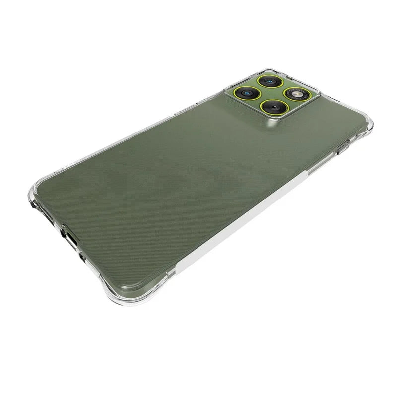 WANLONFENG For Motorola Edge 70 5G Case  WL Series 2.0mm Clear TPU Cover with Tempered Glass (Big Lens Hole) - Transparent - 4
