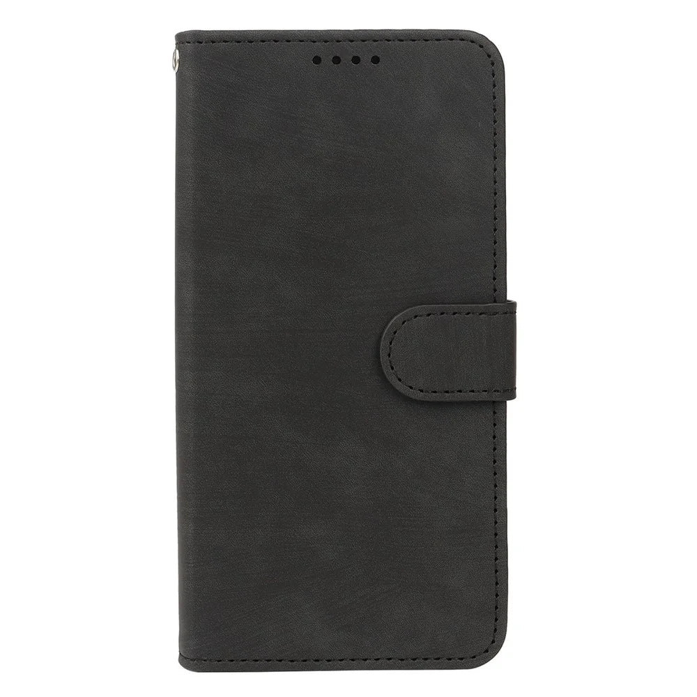 For OnePlus 15 5G Case Flip Wallet Striped Texture Leather Phone Cover - Black - 4