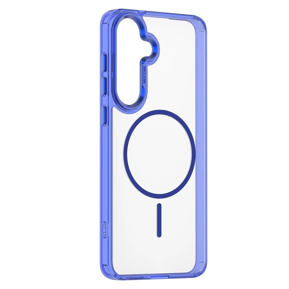 For Samsung Galaxy S25 FE Magnetic Casee TPU PC Clear Phone Cover - Sapphire - 2