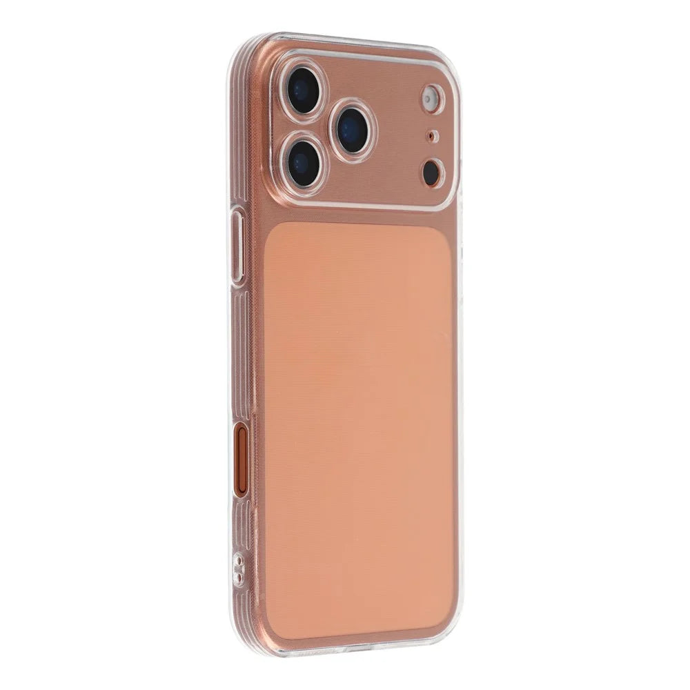 For iPhone 17 Pro Case Shockproof 1.5mm Thickness Clear TPU Phone Cover - 1