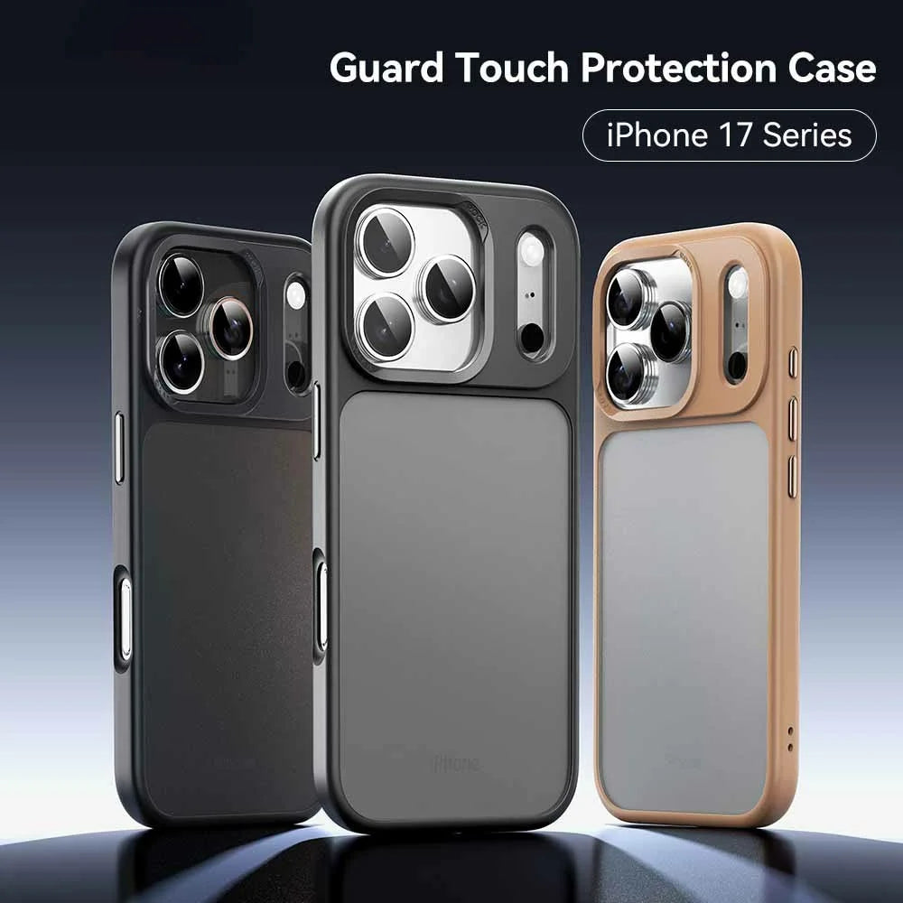 ROCK For iPhone 17 Pro Phone Case Skin-Touch PC+TPU Shockproof Back Cover - Black - 2