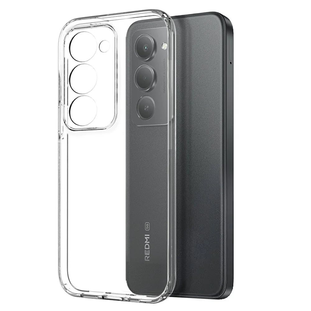 NORTHJO For Xiaomi Redmi 15 5G (Global) (169mm) Case Soft TPU Clear Phone Cover with Tempered Glass Screen Protector - 2