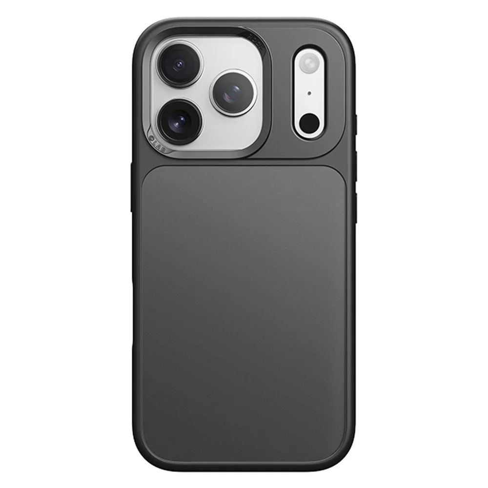 ROCK For iPhone 17 Pro Max Phone Case Skin-Touch PC+TPU Shockproof Back Cover - Black - 1