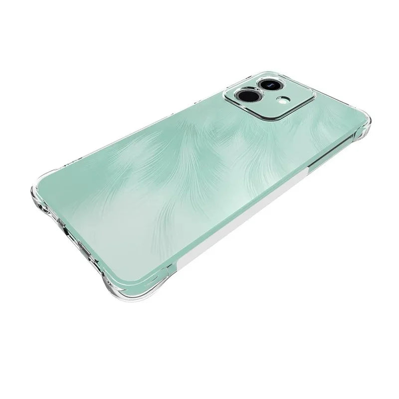 WANLONFENG For Honor Play10 4G TPU Case  WL2 Series 2.0mm Phone Cover with 2Pcs Tempered Glass Films - Transparent - 4