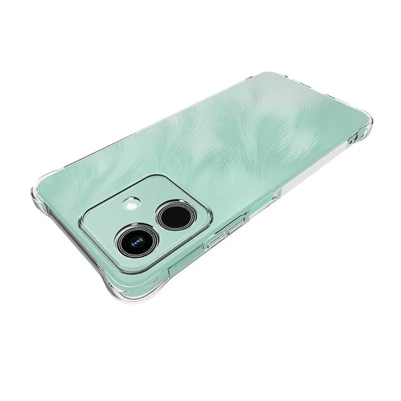 WANLONFENG For Honor Play10 4G TPU Case  WL2 Series 2.0mm Phone Cover with 2Pcs Tempered Glass Films - Transparent - 5
