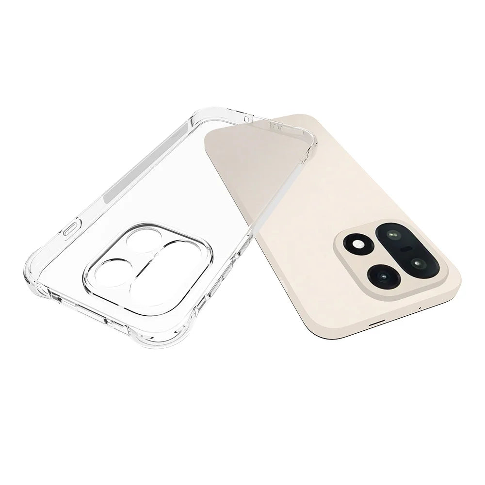 WANLONFENG For OnePlus 15 5G Case  WL Series 2.0mm TPU Phone Cover with Tempered Glass Film - Transparent - 5
