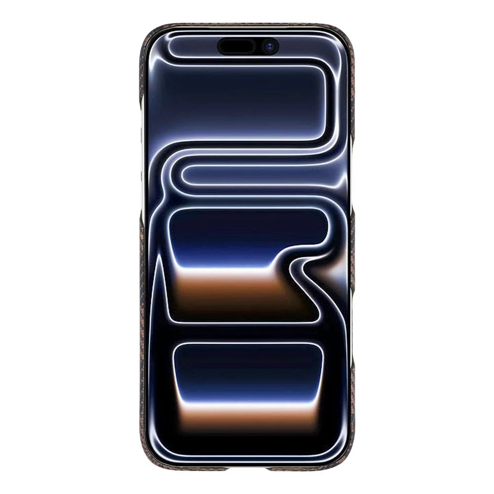 For iPhone 17 Pro Max Case Square Grid Pattern Aramid Fiber Phone Cover Compatible with MagSafe - 2