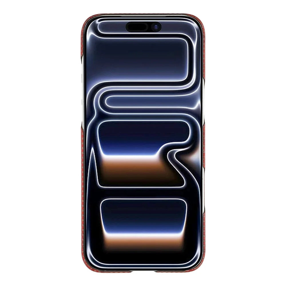 For iPhone 17 Pro Max Magnetic Case Aramid Fiber Phone Cover with Metal Lens Frame - 2