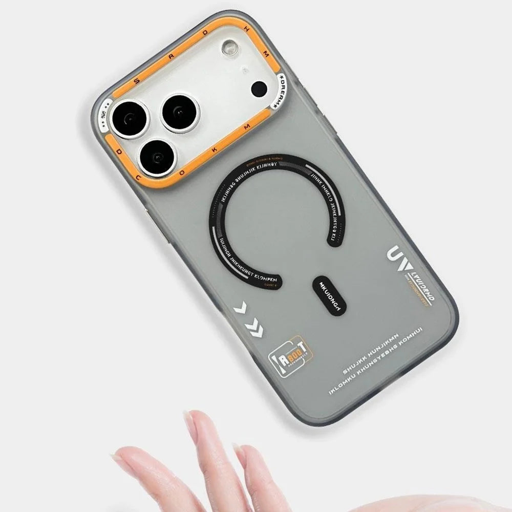 PAIKA M1 Series For iPhone 17 Pro Case Compatible with MagSafe Matte PC + TPU Phone Cover - Titanium Grey - 3