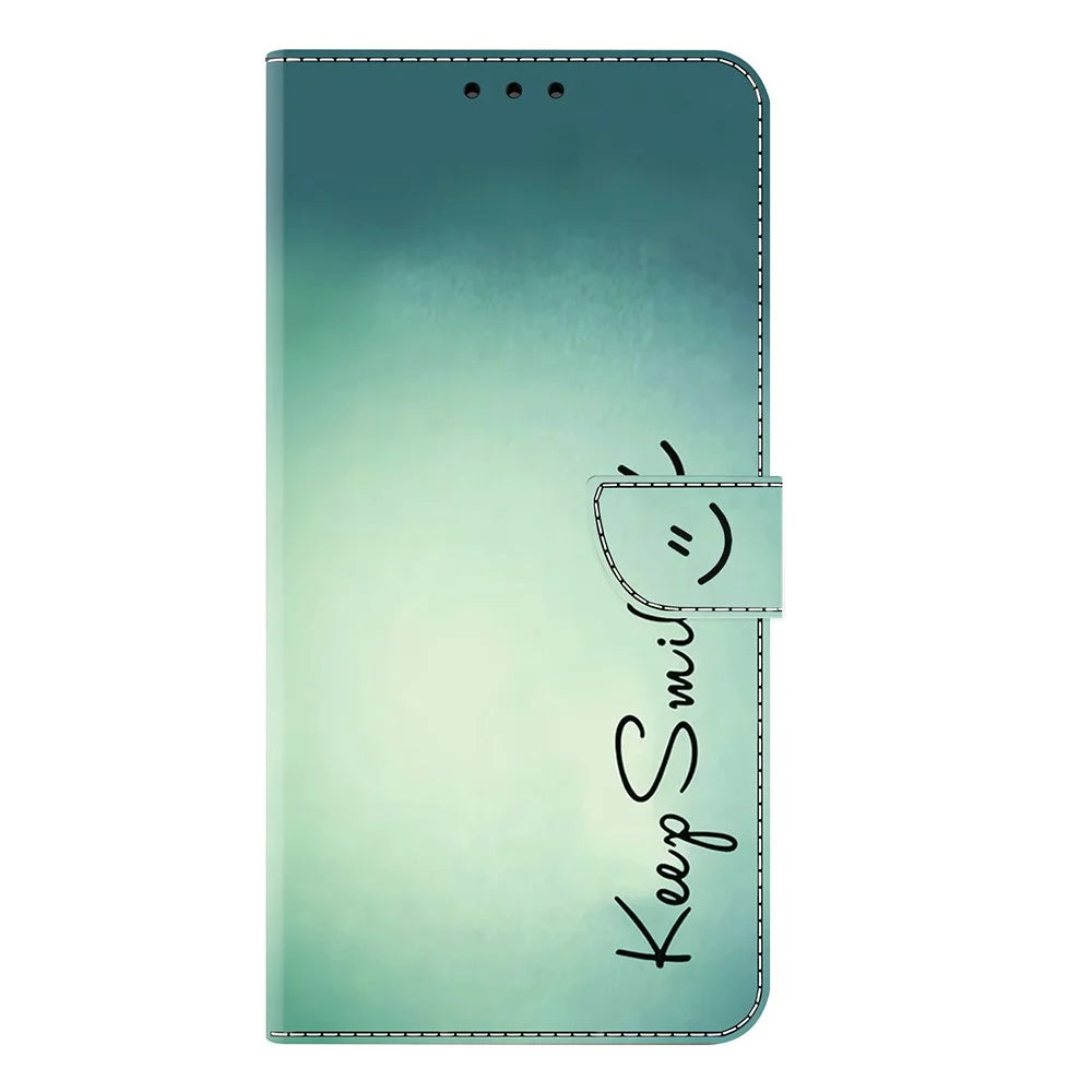 For Samsung Galaxy S26+ Case PU Leather Wallet Phone Cover with Stand - Keep Smile - 5