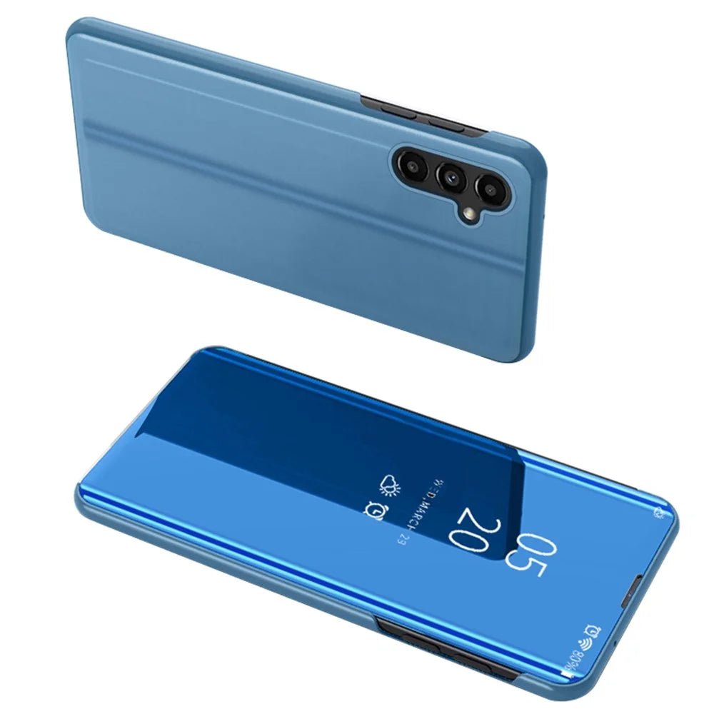 For Samsung Galaxy A14 5G / A14 4G Flip Leather Cover with Stand Full Body Protective Phone Case - Blue - 1