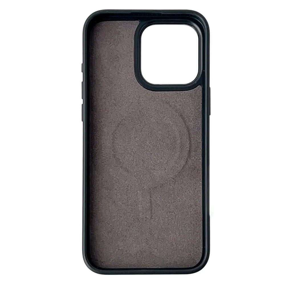 For iPhone 15 Pro Max Magnetic Case 4 Colors NFC DIY Customized Round Screen Smart E-Ink Phone Cover - 2
