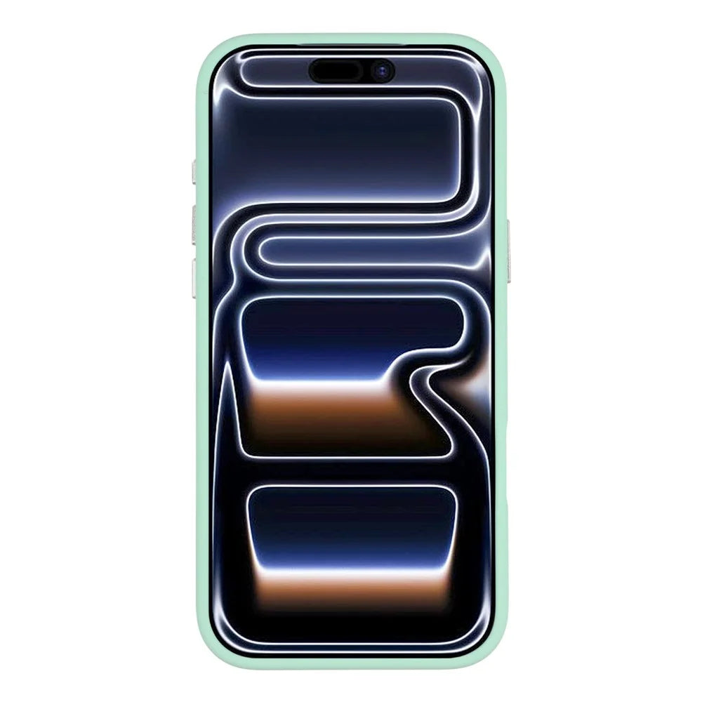 JAUCASE For iPhone 17 Pro Max Case Compatible with MagSafe Metal Camera Frame Liquid Silicone Phone Cover - Green - 2