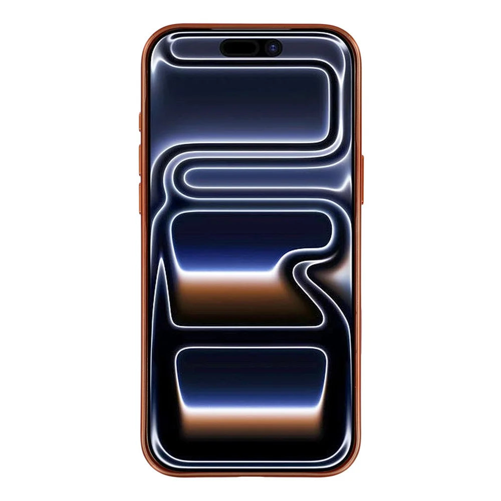 JAUCASE For iPhone 17 Pro Case Compatible with MagSafe Rotary Kickstand Metal + PC Matte Phone Cover - Orange - 2