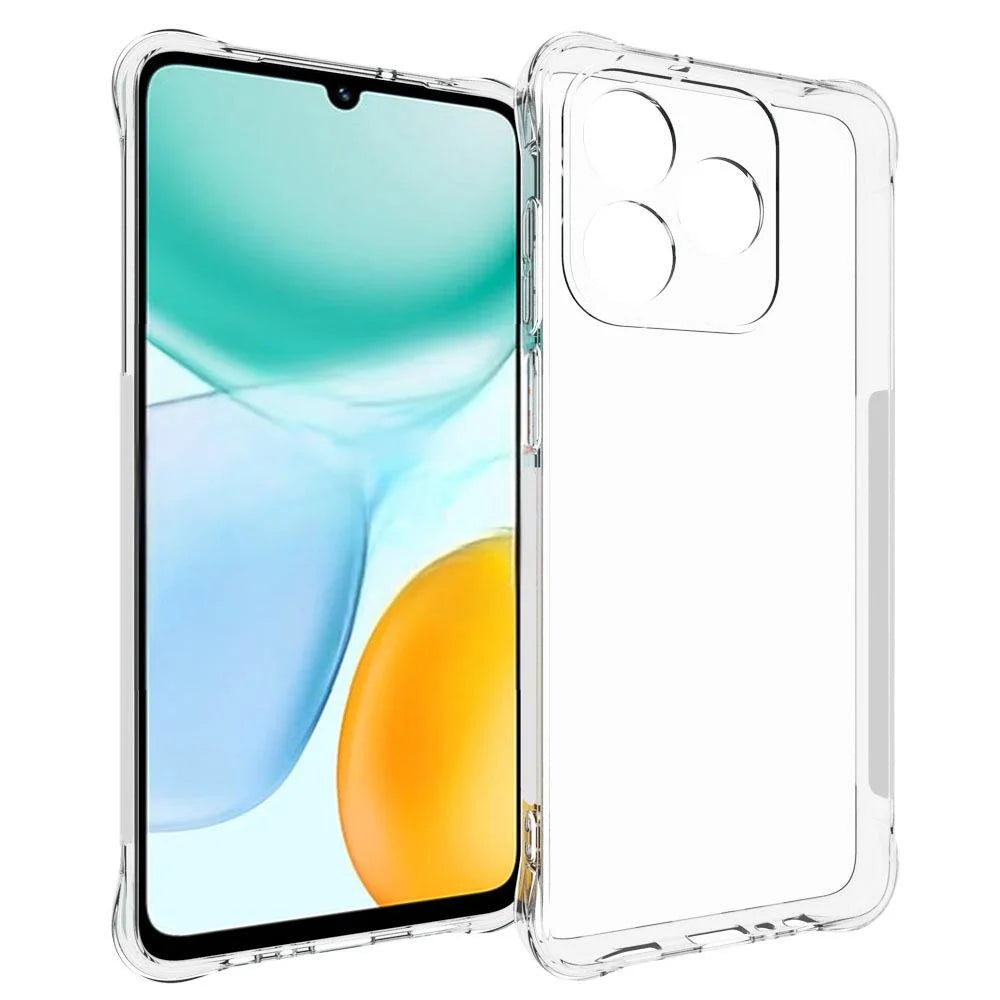 WANLONFENG For Honor X5c Plus 4G / Honor X5c 4G TPU Case  WL2 Series 2.0mm Phone Cover with 2Pcs Tempered Glass Films - Transparent - 2