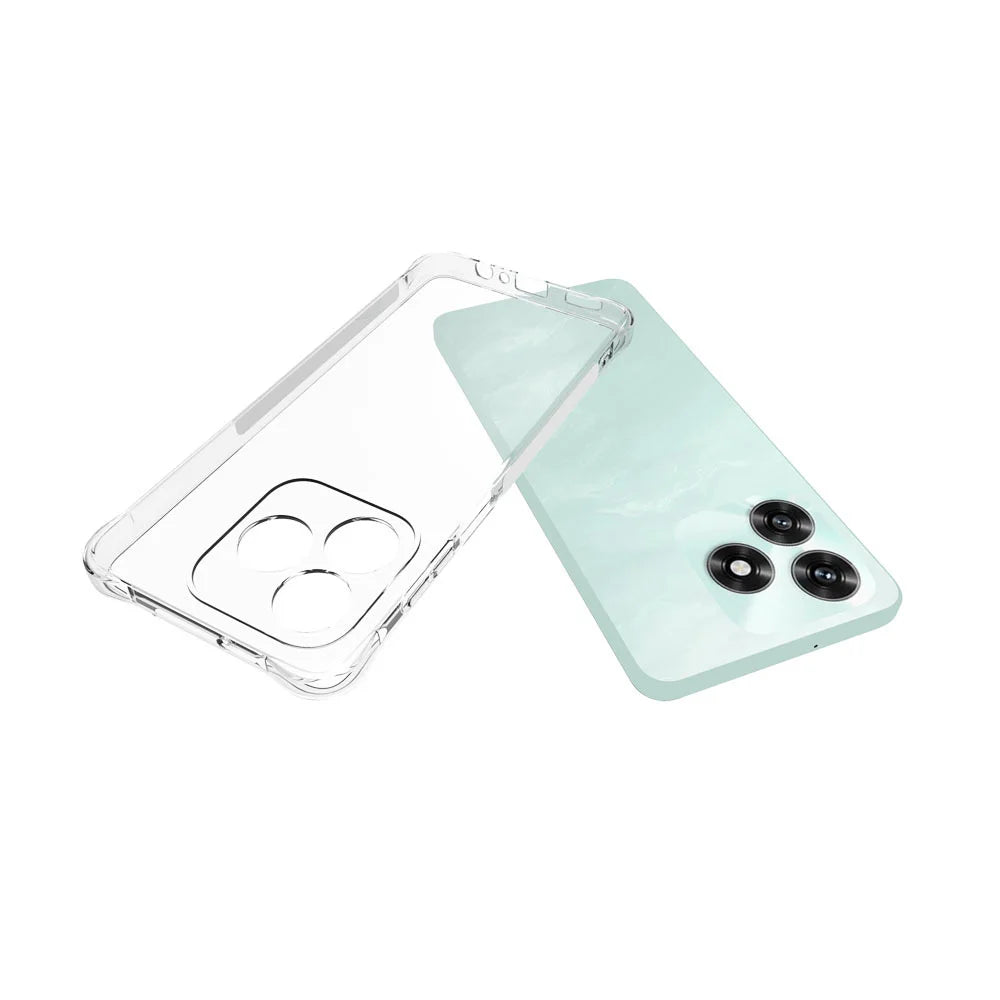 WANLONFENG For Honor X5c Plus 4G / Honor X5c 4G TPU Case  WL2 Series 2.0mm Phone Cover with 2Pcs Tempered Glass Films - Transparent - 5