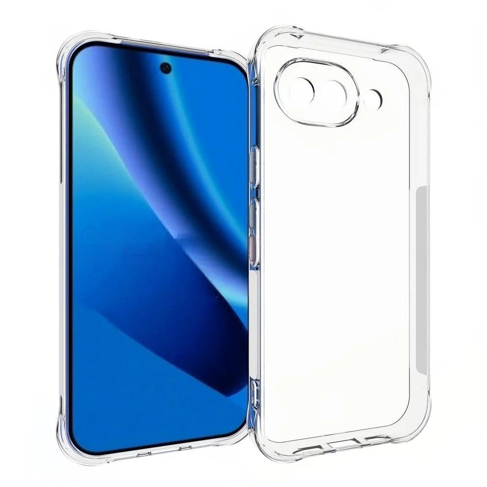 WANLONFENG For Google Pixel 10a Case  WL Series 2.0mm TPU Phone Cover with Tempered Glass Film - Transparent - 2