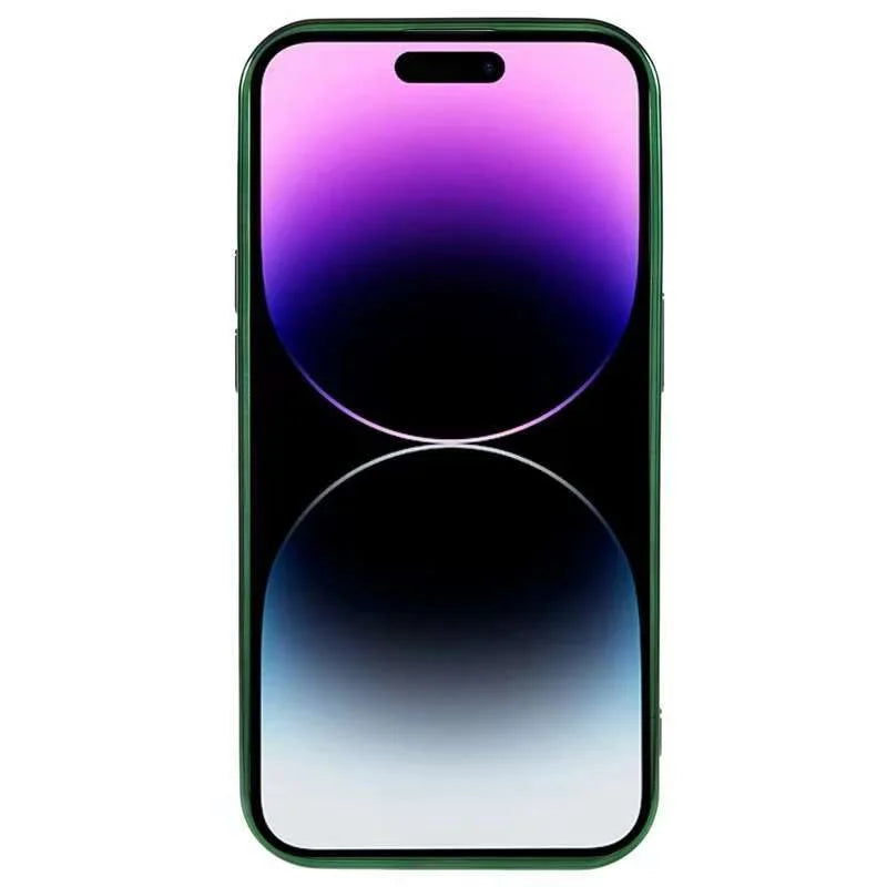 For iPhone 14 Pro Magnetic Case CD Veins Glass Lens Guard TPU Phone Back Cover - Black - 2