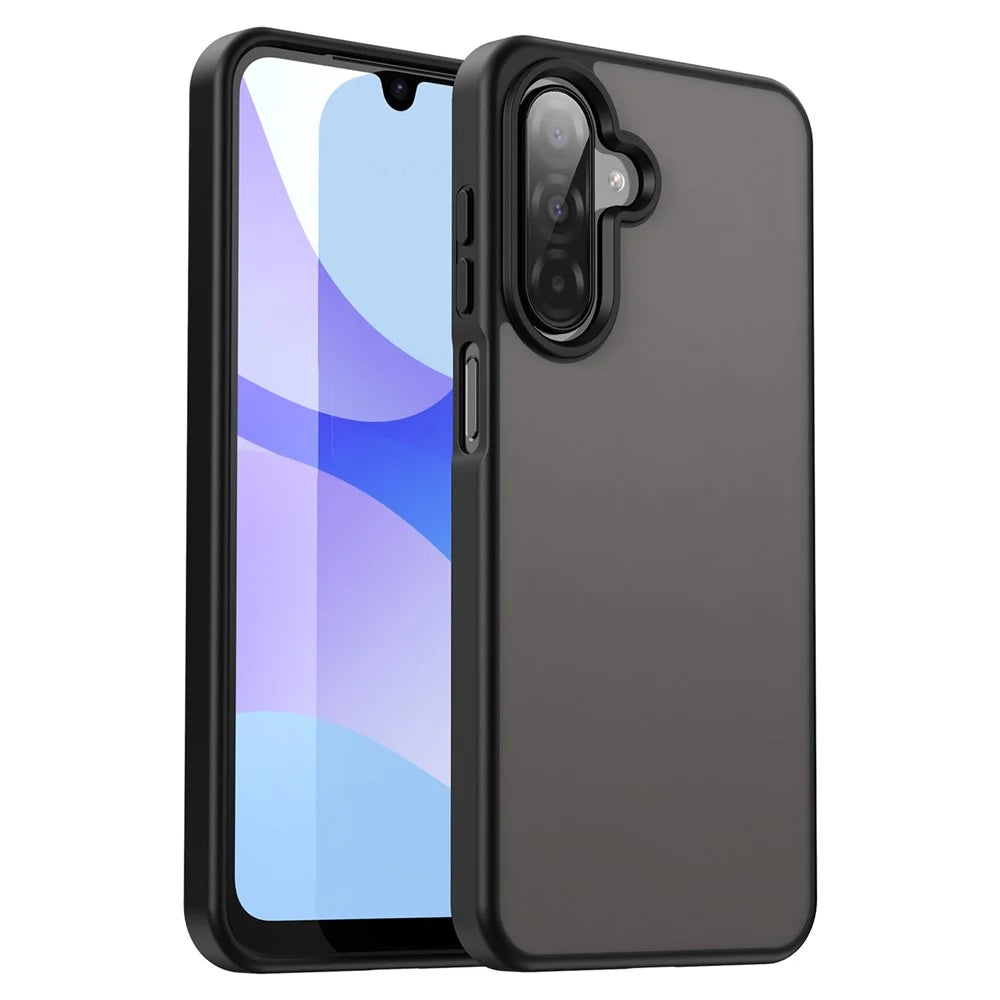 For Samsung Galaxy A26 5G Case Skin Touch Matte Anti Drop TPU PC Phone Back Cover - Black - 1